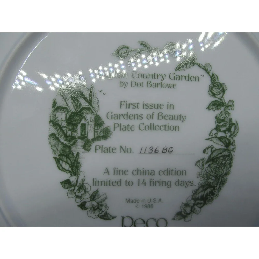 Reco English Country Garden And Dutch Country Garden 9 1/4